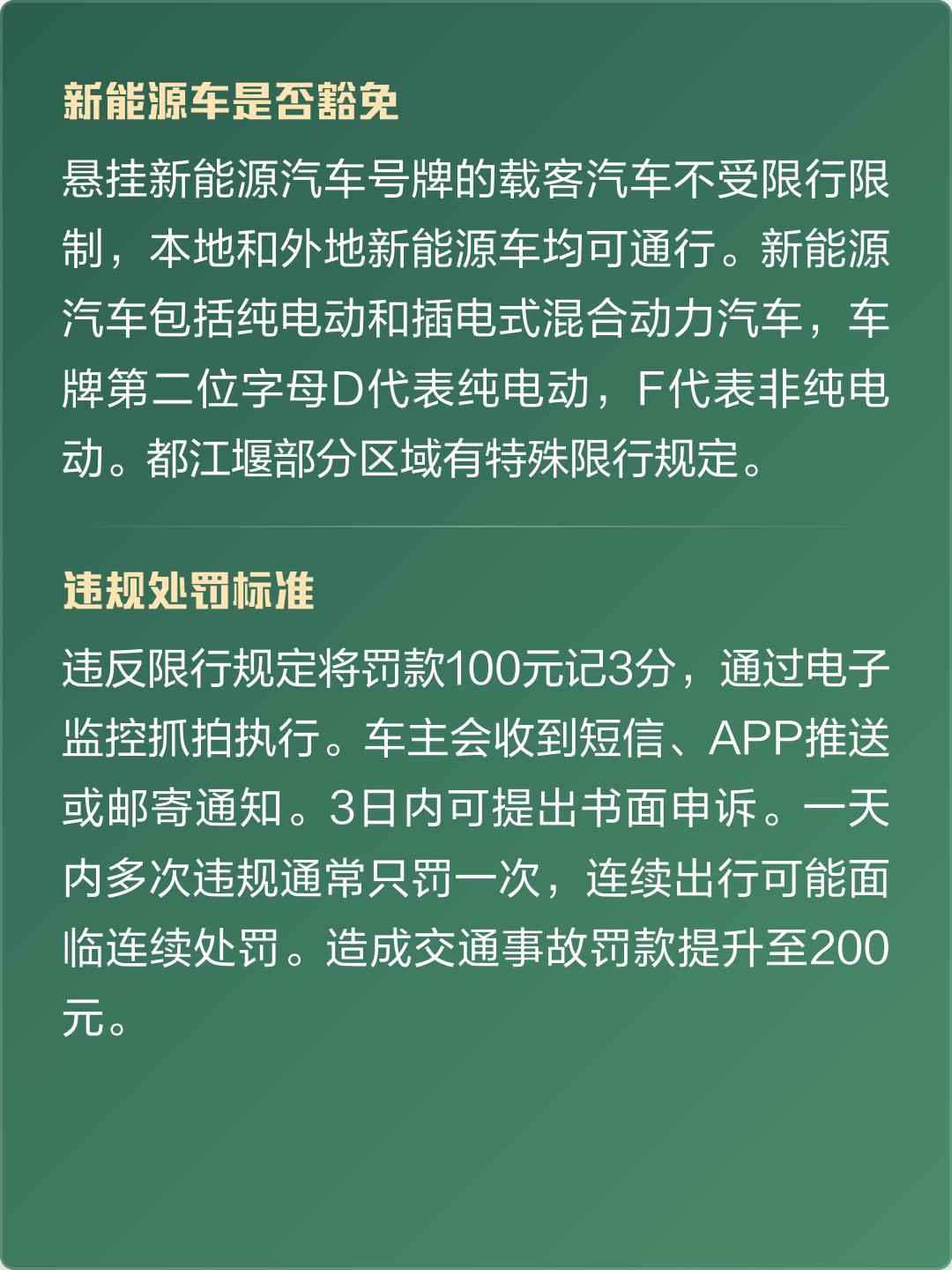 「成都限行时间新规2020年4月」〃成都限行政策调整通知-第2张图片