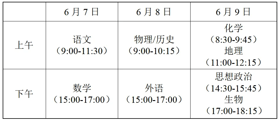 【今年高考日期/今年高考日期是多少】